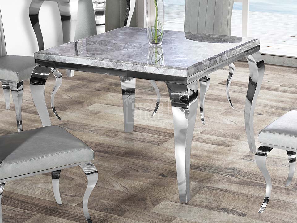 Dining Table with Chrome Legs - Louis