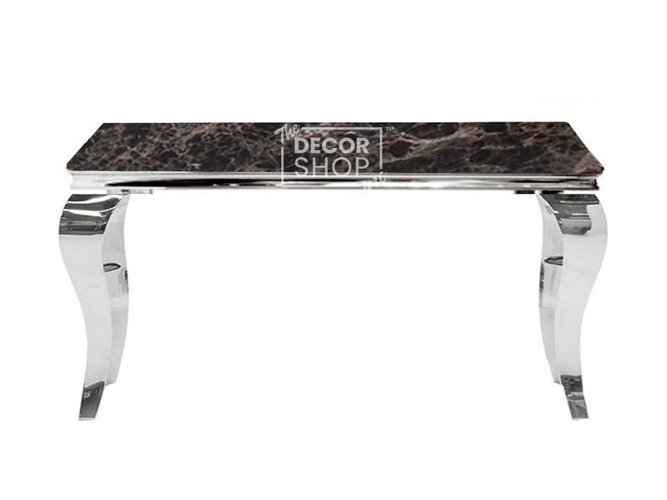 Console Table with Chrome Legs - Louis