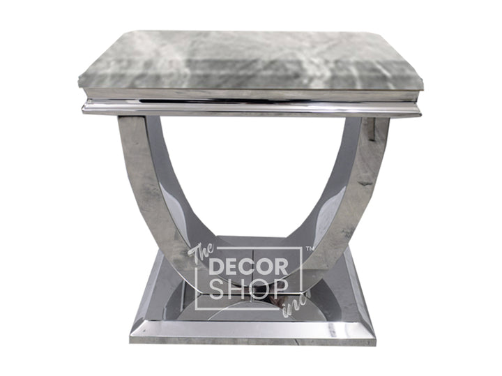 Small Lamp Table With Chrome Legs - Arial