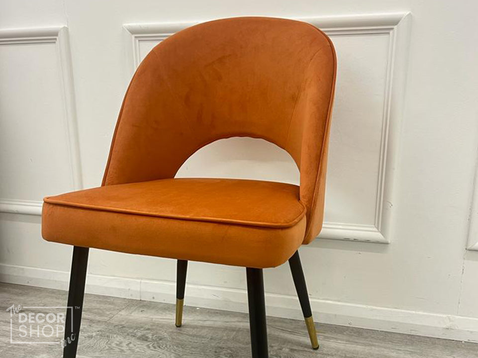 Astra Dining Chair With Gold Legs