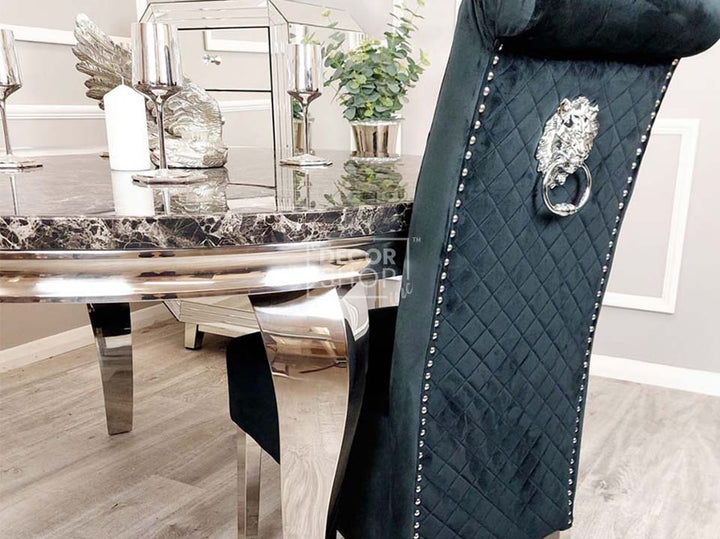 Dining Table with Chrome Legs - Louis