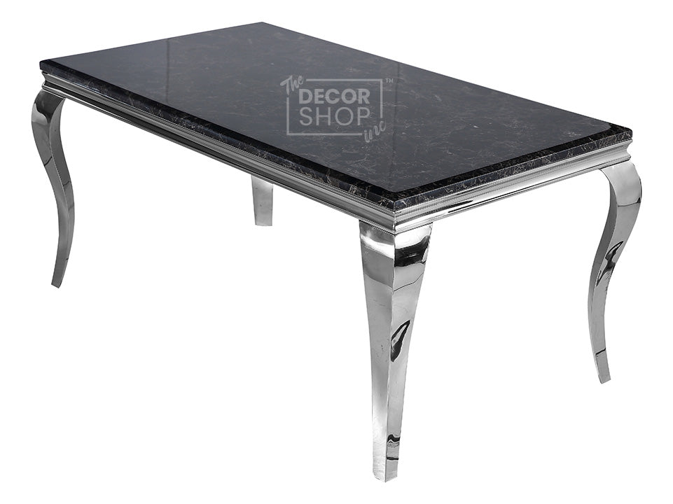 Dining Table with Chrome Legs - Louis