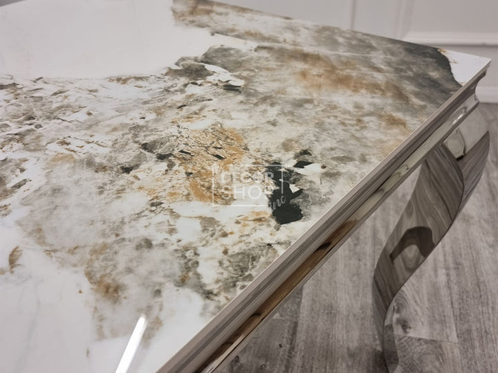 Dining Table with Chrome Legs - Louis