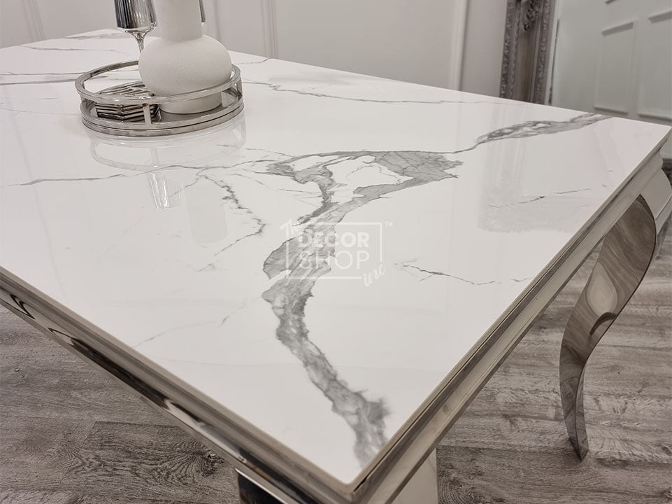 Dining Table with Chrome Legs - Louis