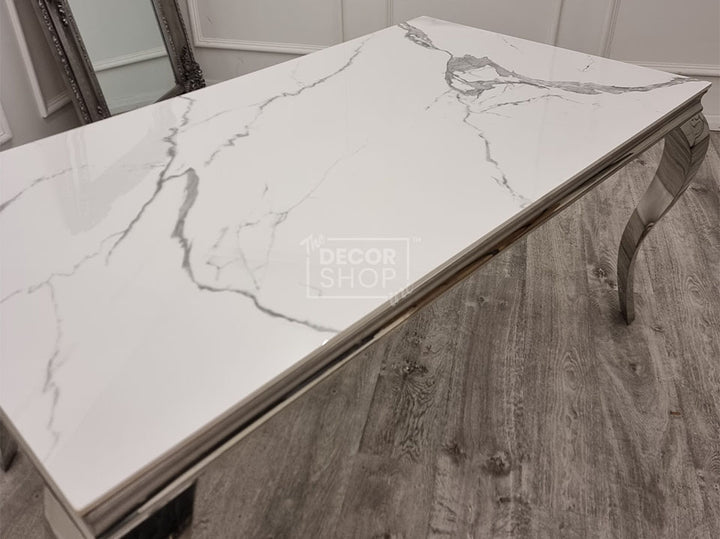 Dining Table with Chrome Legs - Louis