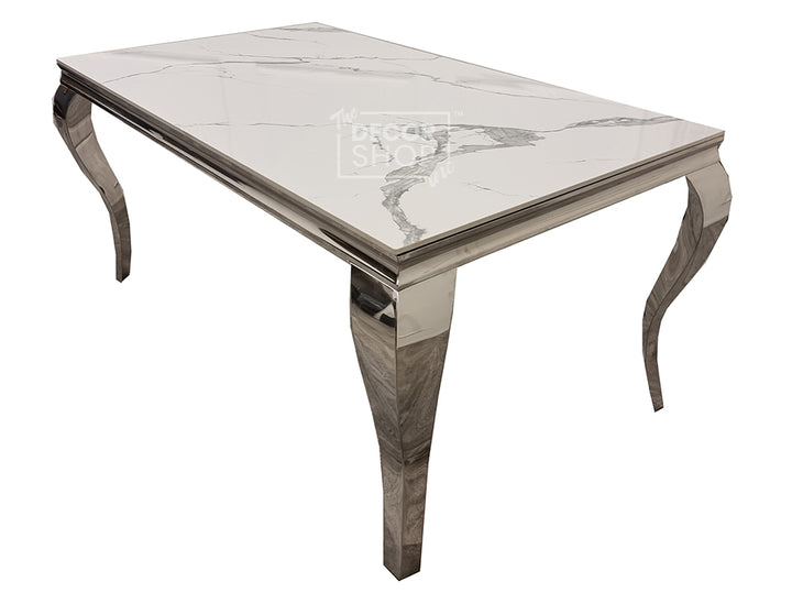 Dining Table with Chrome Legs - Louis