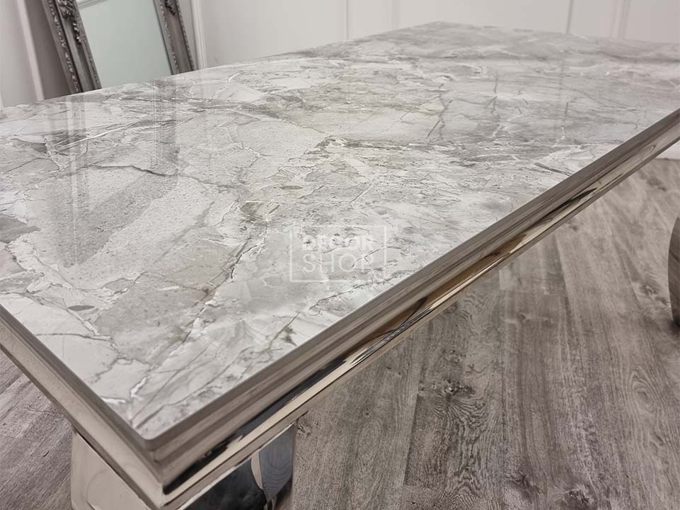 Dining Table with Chrome Legs - Louis