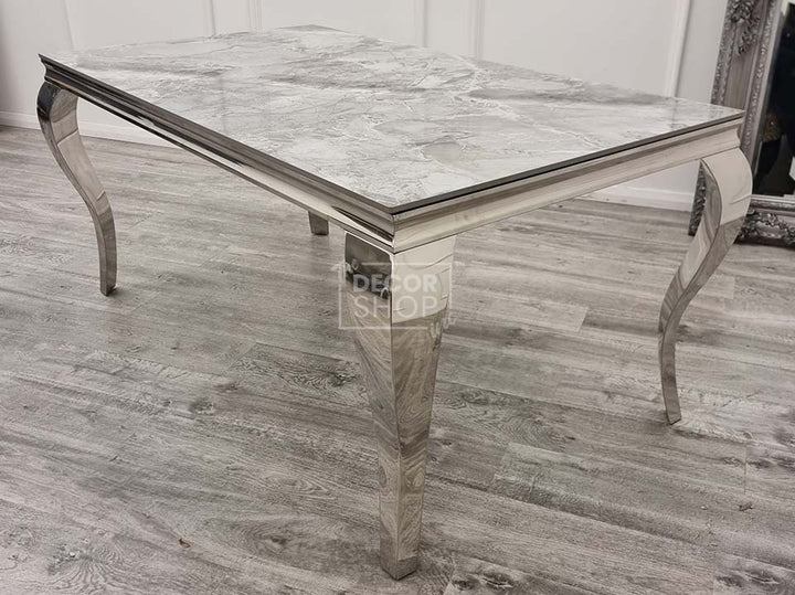 Dining Table with Chrome Legs - Louis