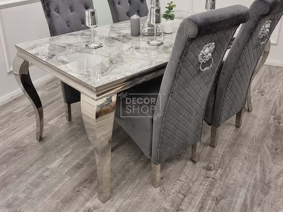 Dining Table with Chrome Legs - Louis