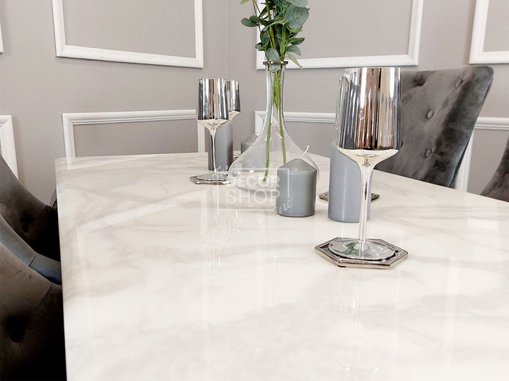 Dining Table with Chrome Legs - Louis