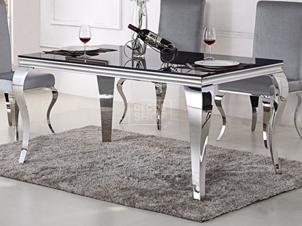Dining Table with Chrome Legs - Louis