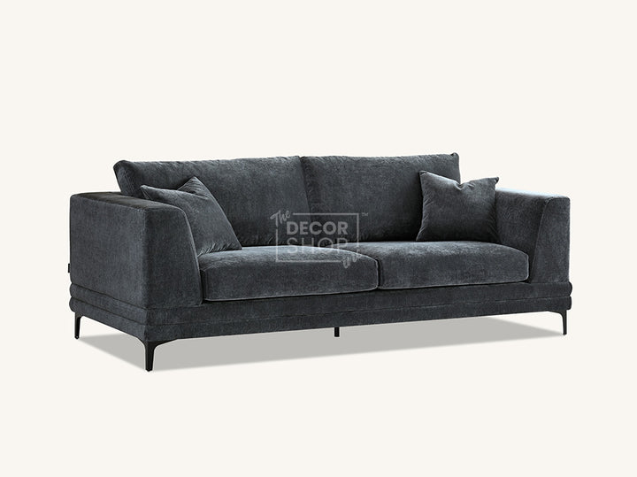 3+2 Fabric Sofa In Black - Lenox