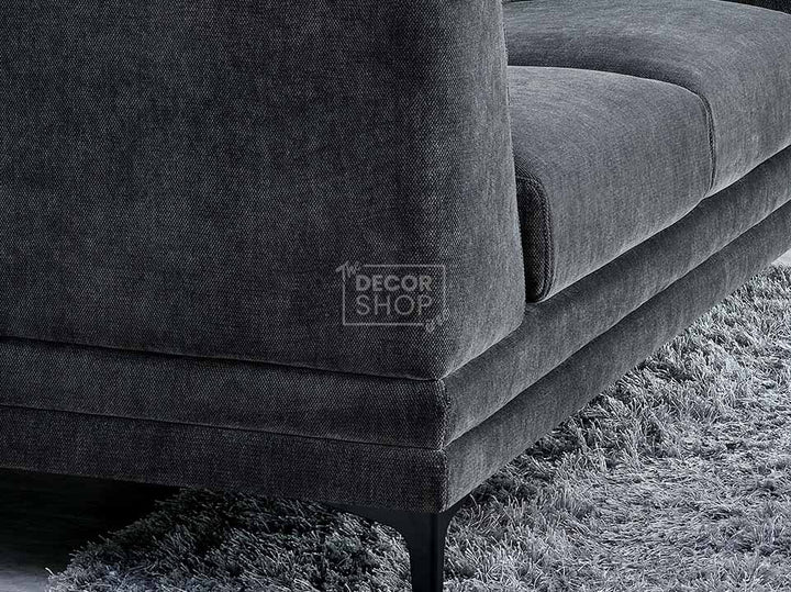 3+2 Fabric Sofa In Black - Lenox