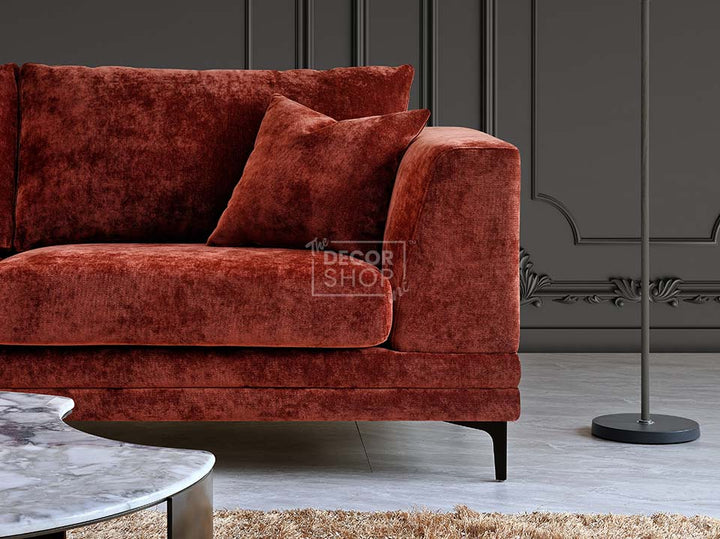 3+2 Fabric Sofa In Red - Lenox