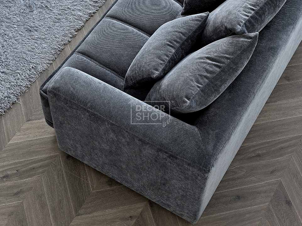 3+2 Seater Fabric Sofa In Grey - Gramercy