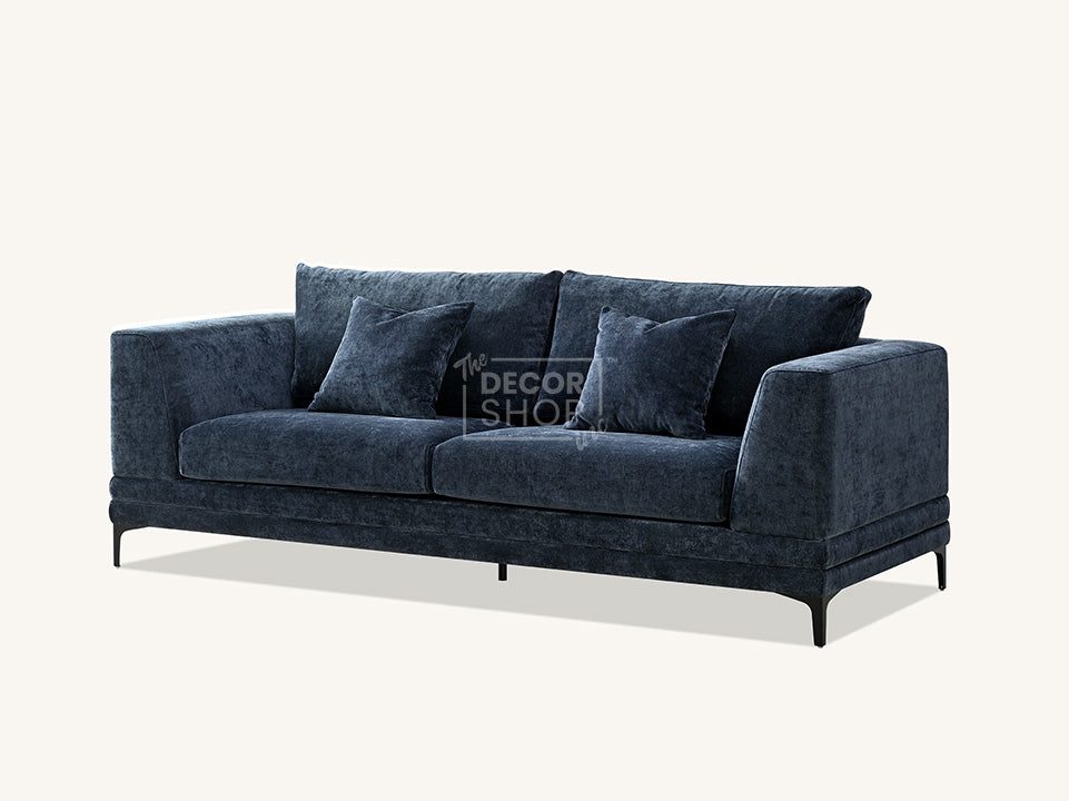 3+2 Fabric Sofa In Blue - Lenox