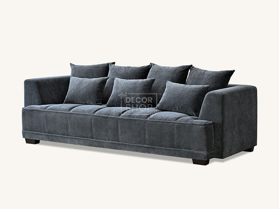 3+2 Seater Fabric Sofa In Grey - Gramercy