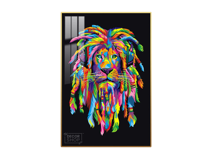 Dynamic and Powerful Lion Artwork for Contemporary Spaces