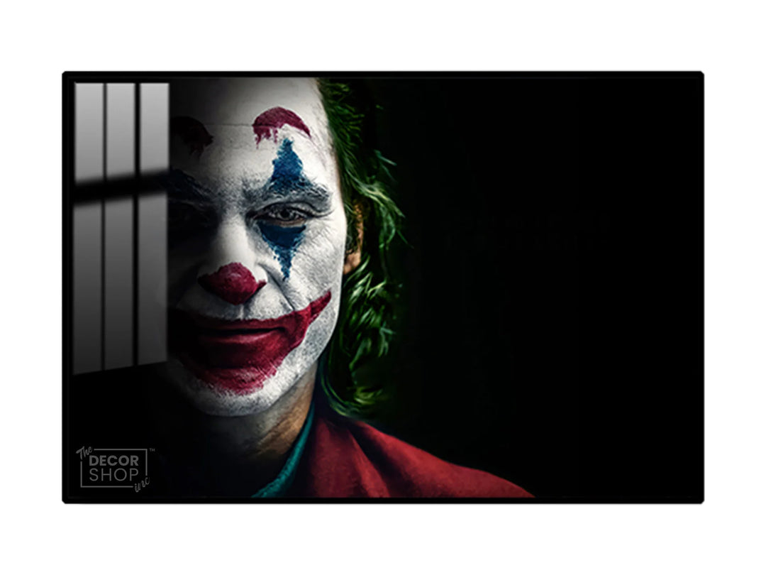 Sad Joker Half Face With Black Background