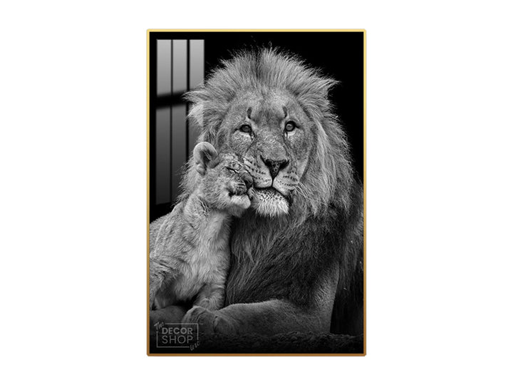 Lion Black and White Photography Poster for Timeless Spaces