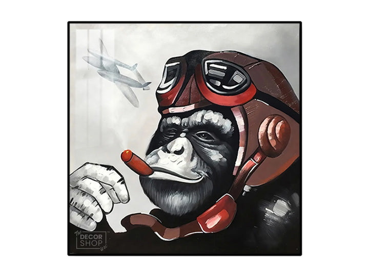 Aviator Monkey Wall Art