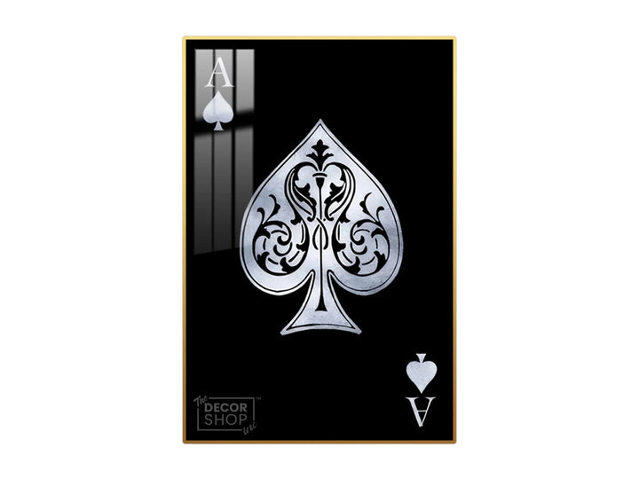 Ace of Spades Playing Card Canvas