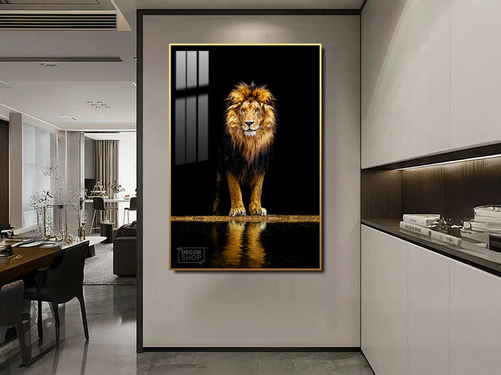 Bold and Majestic Lion Canvas for Modern Interiors