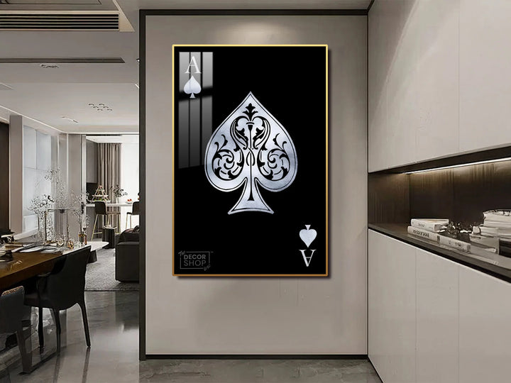 Ace of Spades Playing Card Canvas