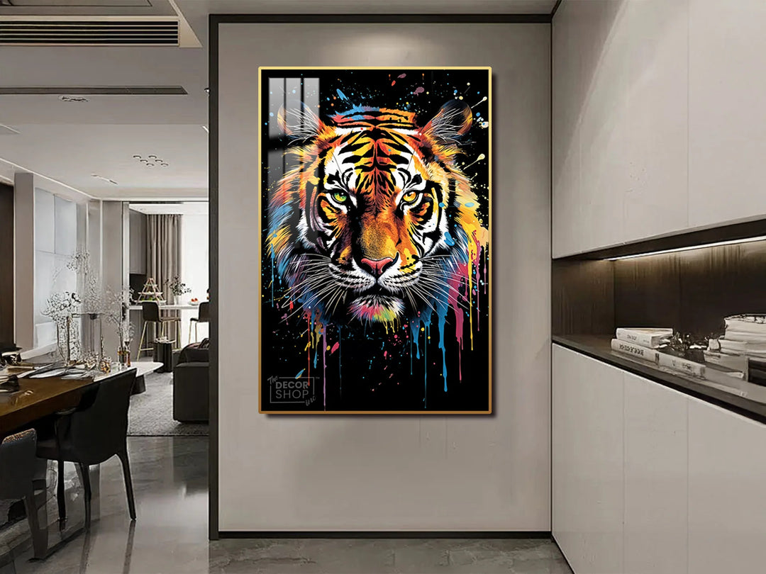 Abstract Tiger Art