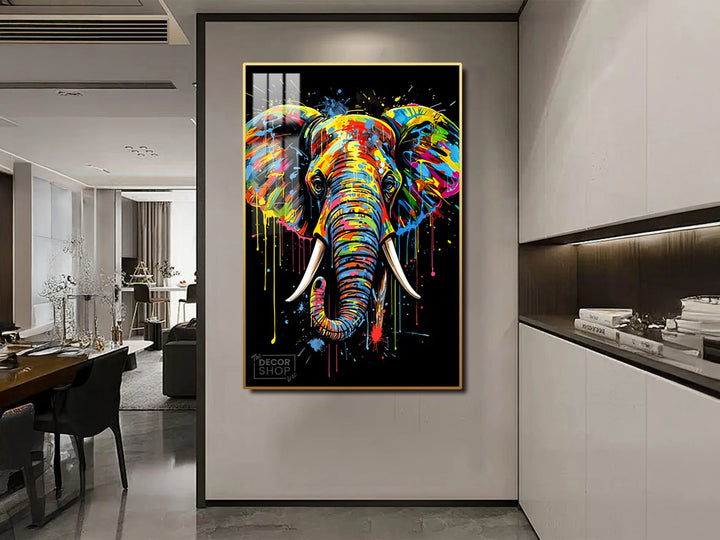 Colorful Elephant Canvas