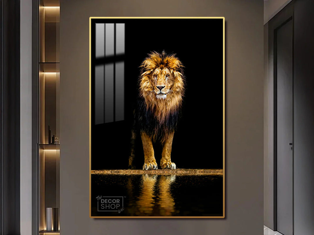 Bold and Majestic Lion Canvas for Modern Interiors