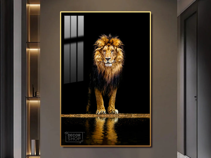 Bold and Majestic Lion Canvas for Modern Interiors