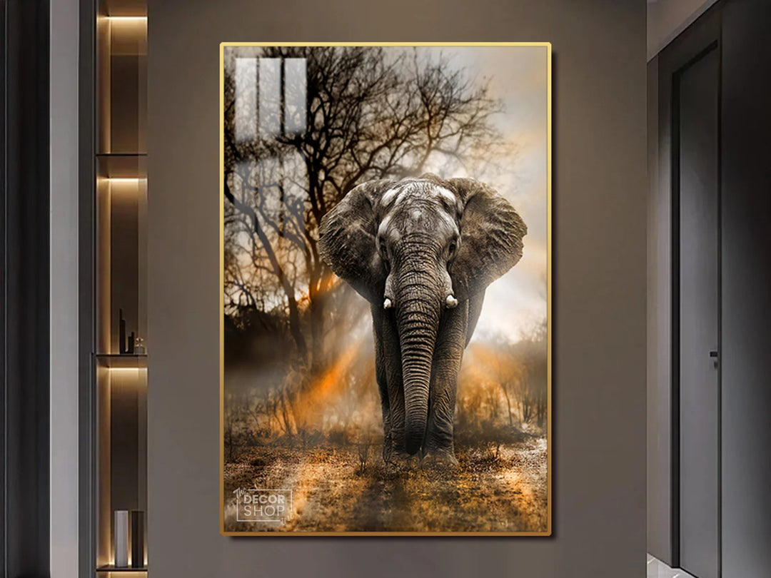 Transform Your Space with Majestic Canvas Elephant Art