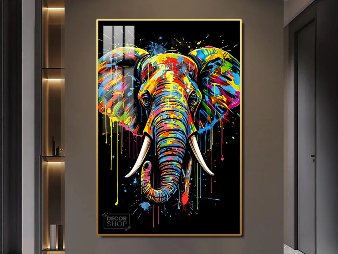 Colorful Elephant Canvas