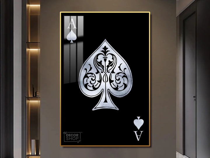 Ace of Spades Playing Card Canvas