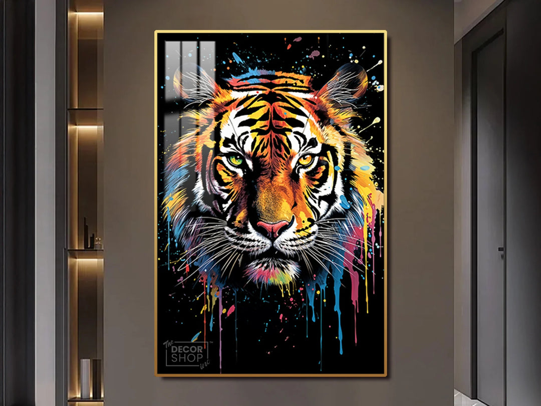 Abstract Tiger Art