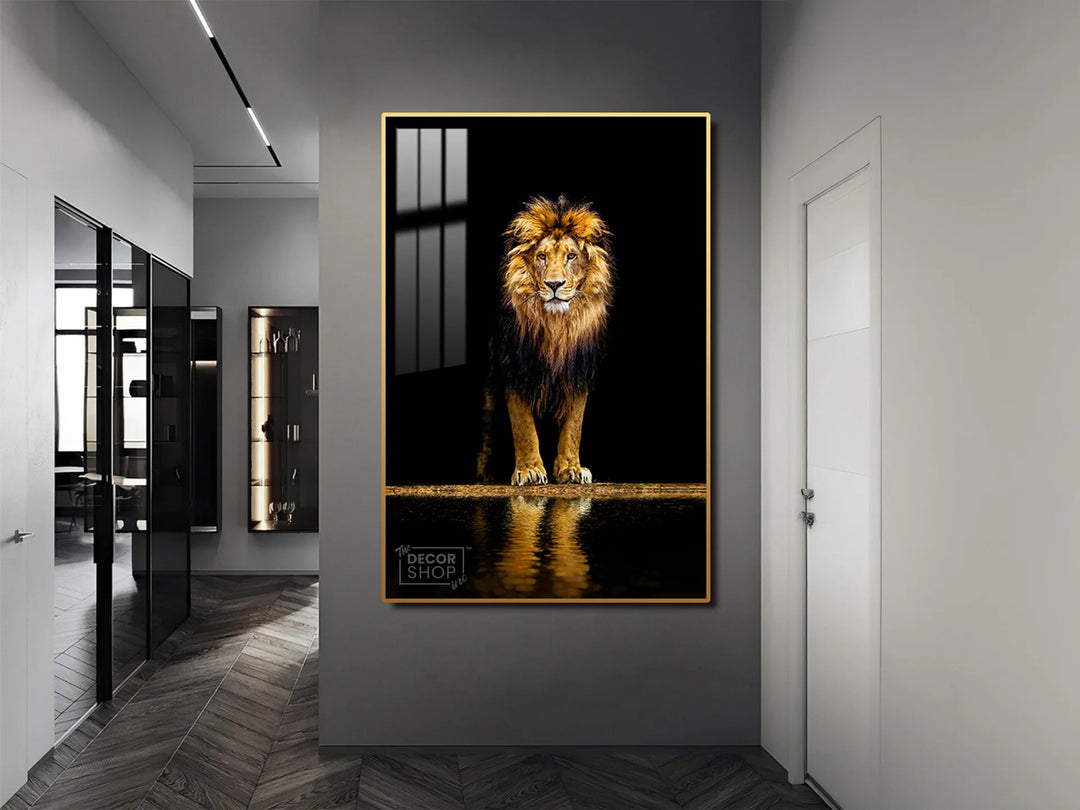 Bold and Majestic Lion Canvas for Modern Interiors