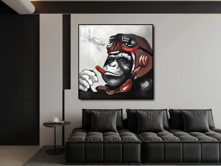 Aviator Monkey Wall Art