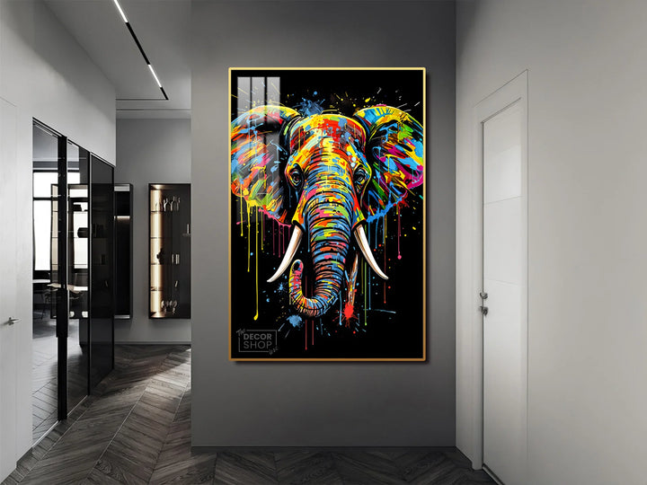 Colorful Elephant Canvas