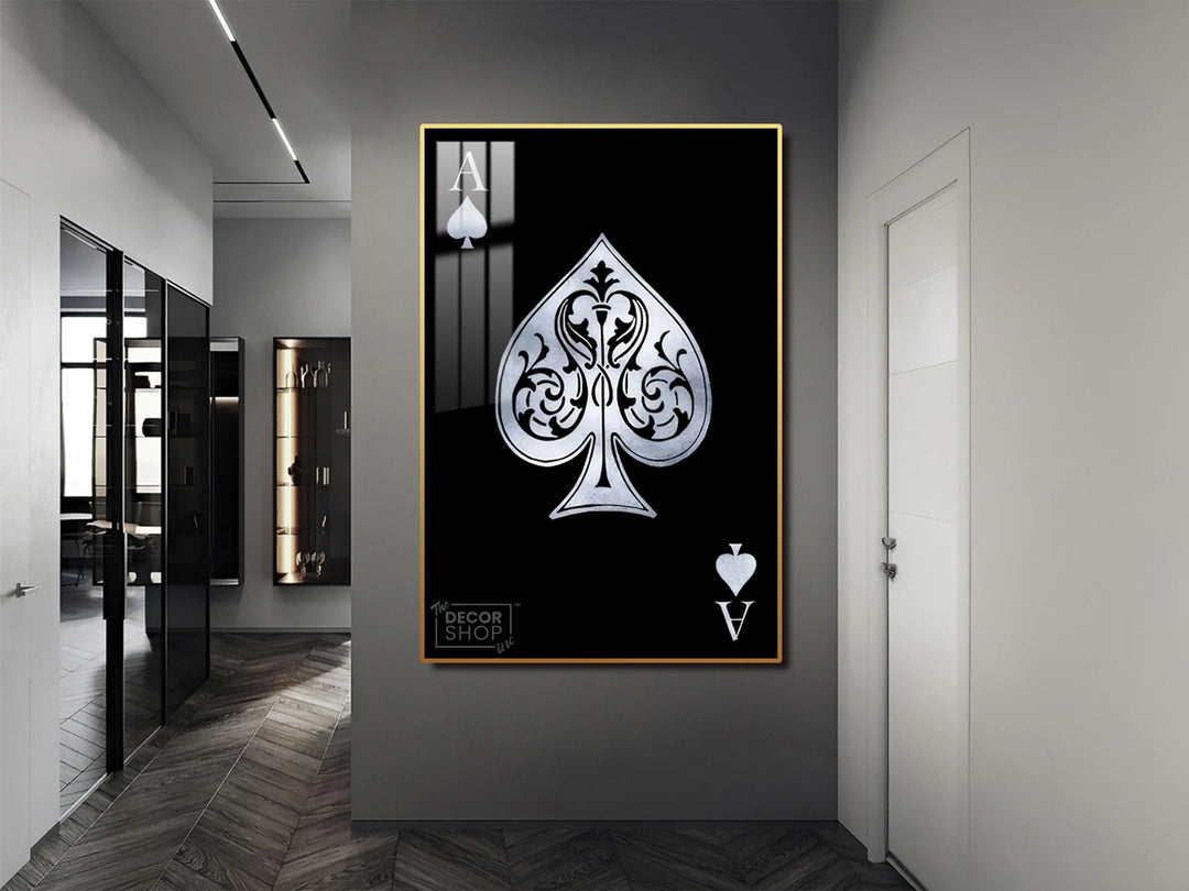 Ace of Spades Playing Card Canvas