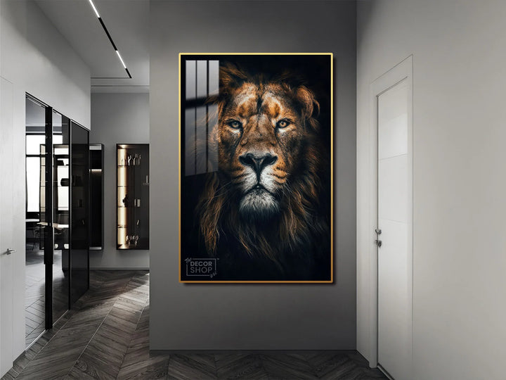 Majestic Lion Painting for Timeless and Elegant Wall Decor