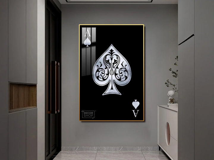 Ace of Spades Playing Card Canvas