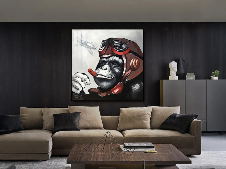 Aviator Monkey Wall Art