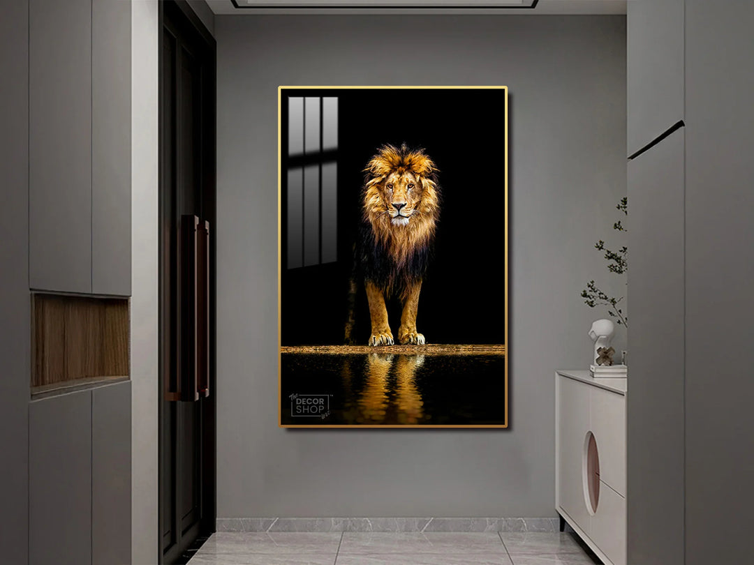 Bold and Majestic Lion Canvas for Modern Interiors