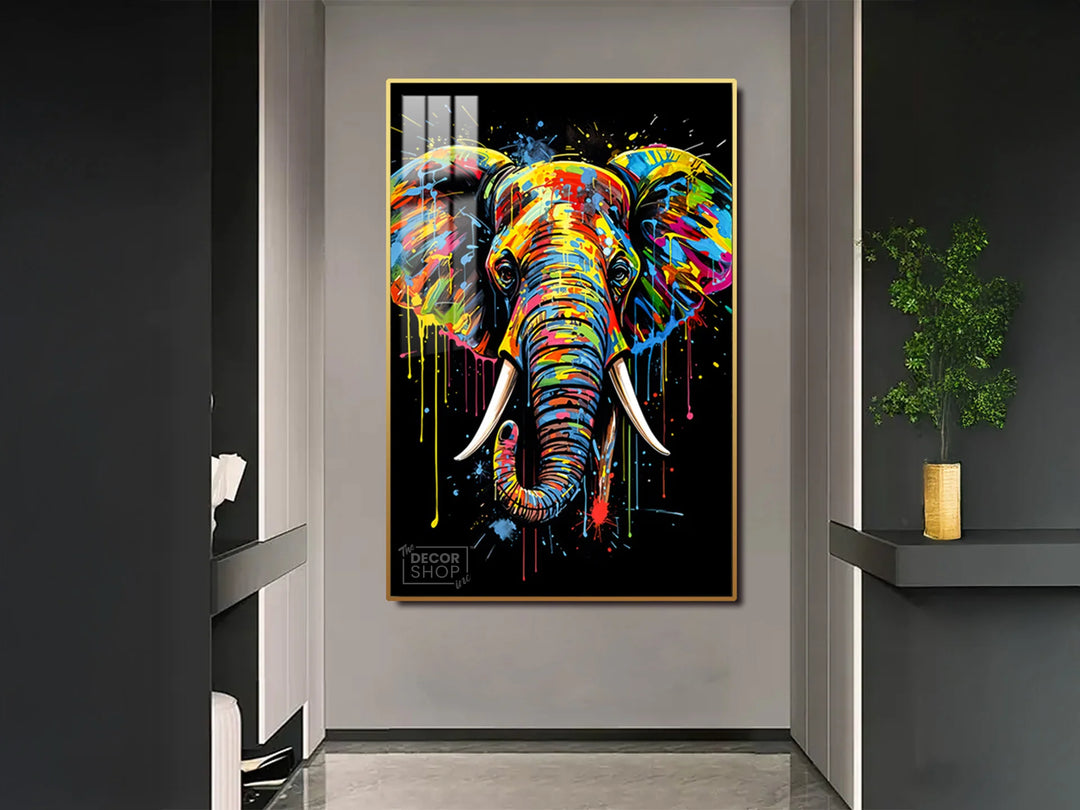 Colorful Elephant Canvas