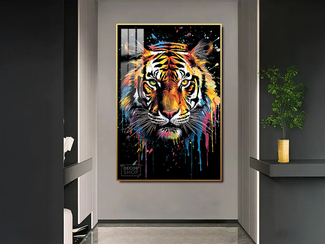 Abstract Tiger Art