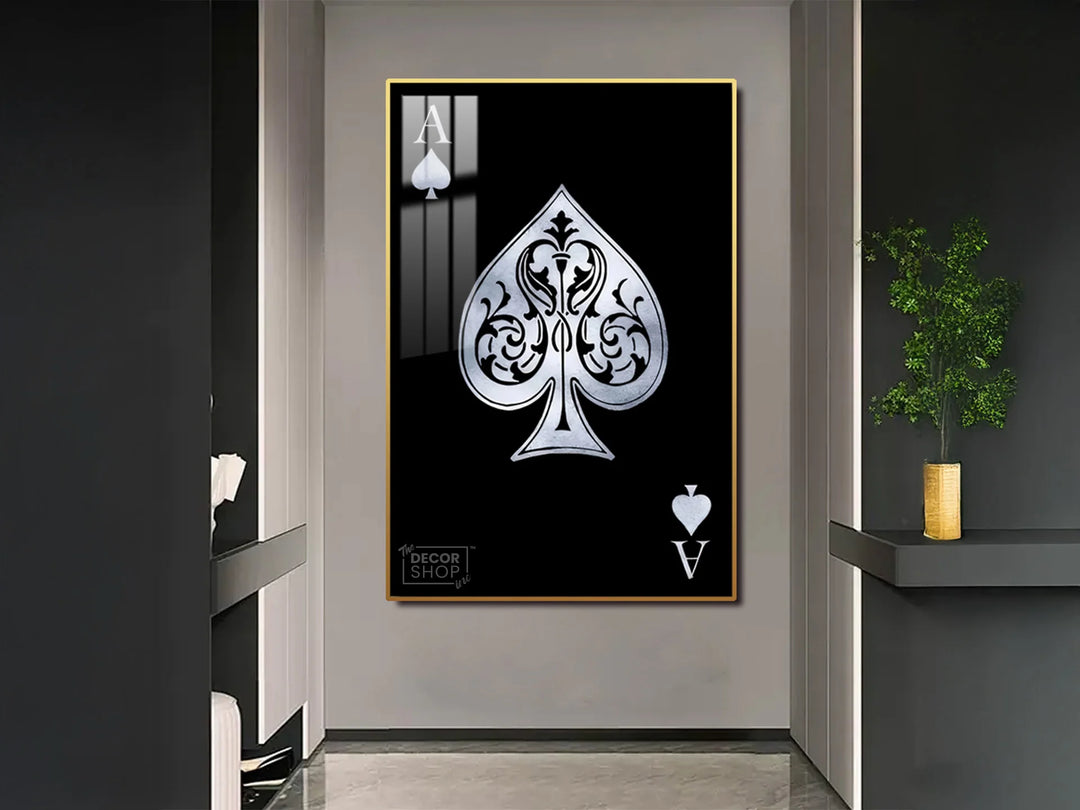 Ace of Spades Playing Card Canvas