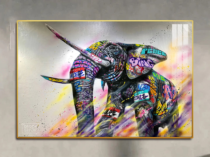 Majestic Elephant Painting Perfect for Nature-Inspired Interiors