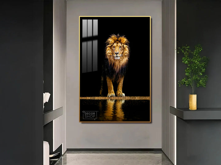 Bold and Majestic Lion Canvas for Modern Interiors